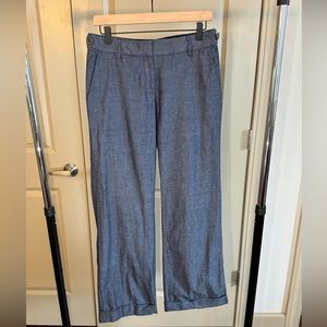 Tory Burch Chambray Wide-leg Pants